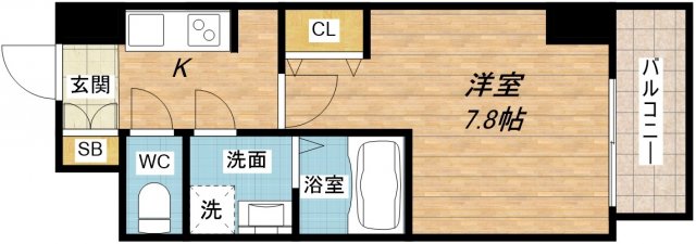 6階の間取り図