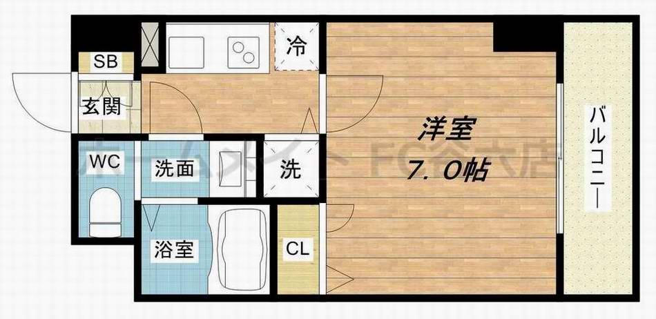 2階の間取り図
