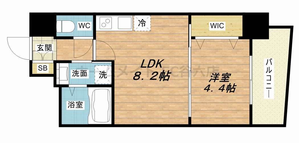 6階の間取り図