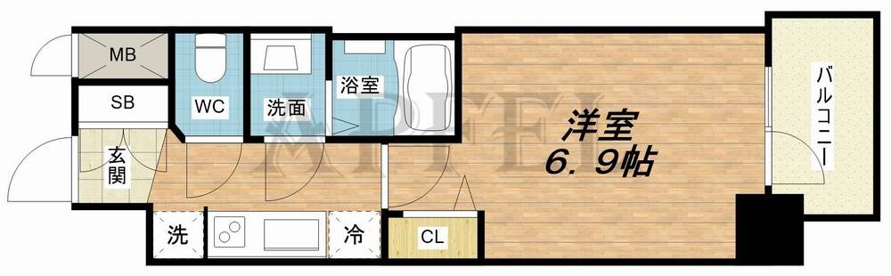 8階の間取り図