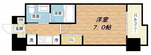 6階の間取り図