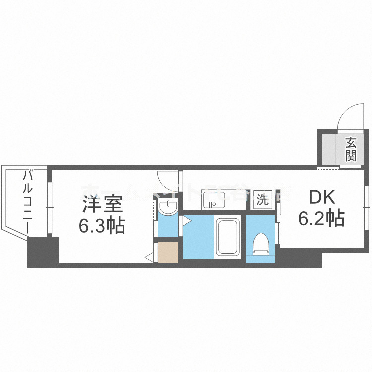 8階の間取り図