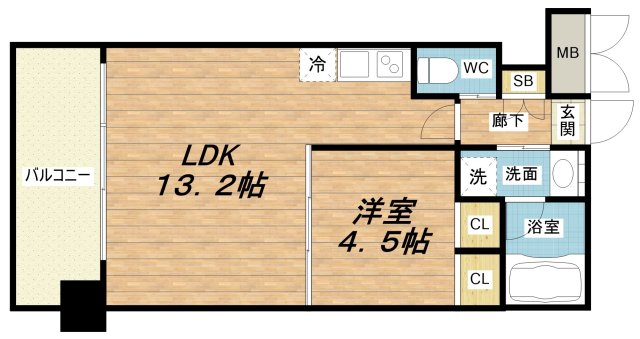8階の間取り図