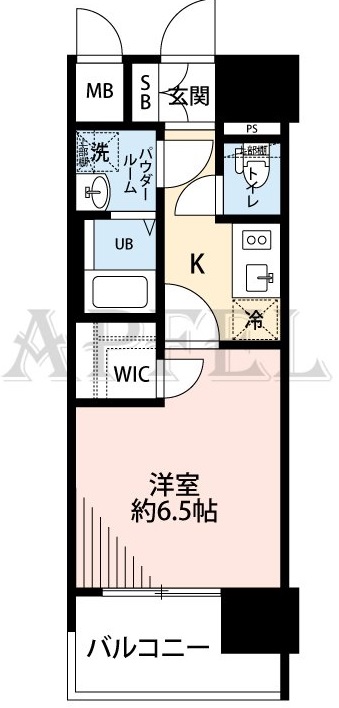 8階の間取り図