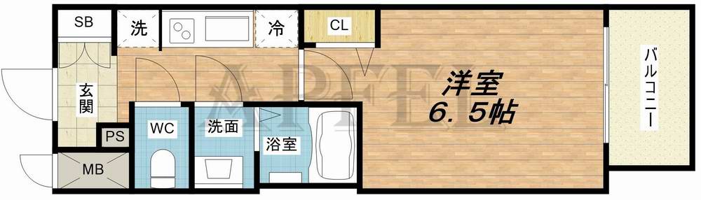 8階の間取り図