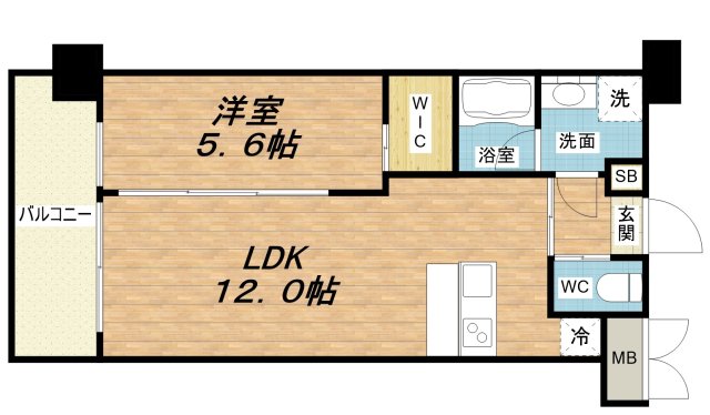 2階の間取り図