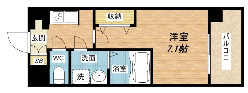 8階の間取り図