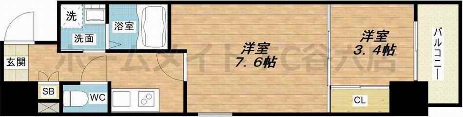 4階の間取り図
