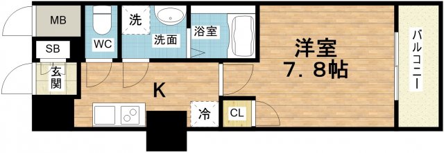 8階の間取り図