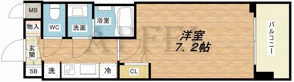 6階の間取り図