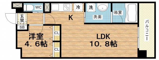 6階の間取り図