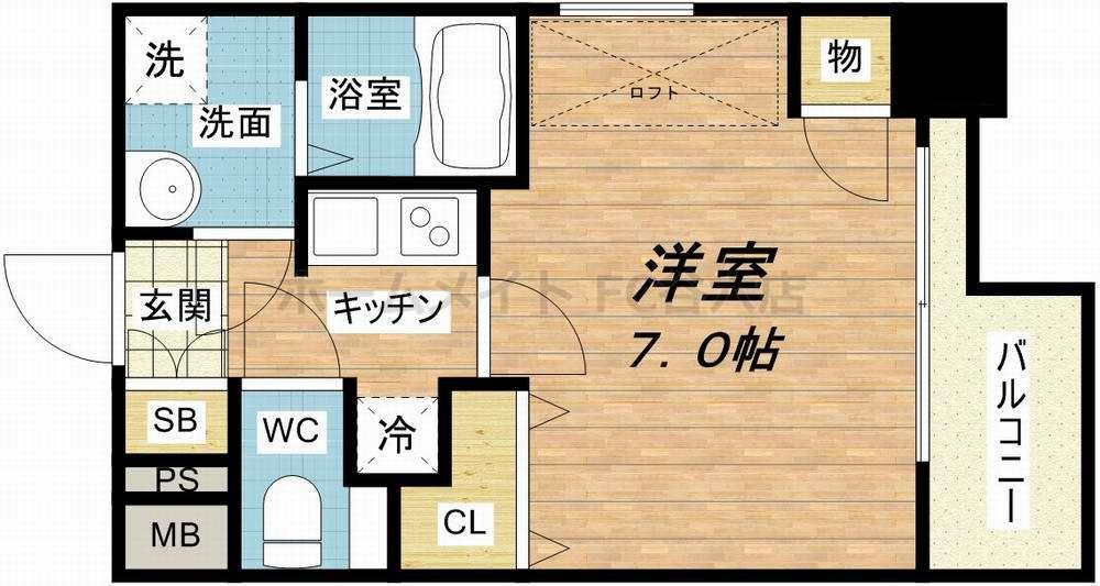 4階の間取り図