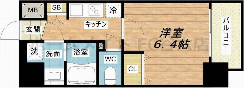 4階の間取り図
