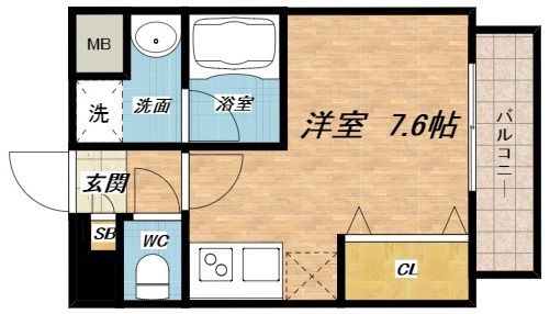 6階の間取り図