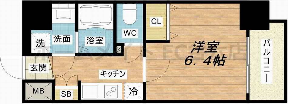 6階の間取り図