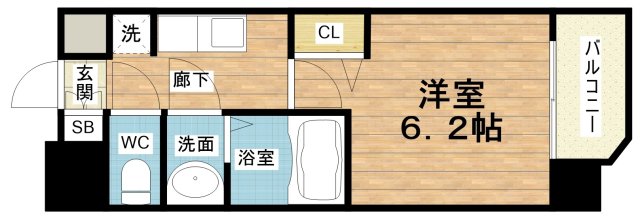 8階の間取り図