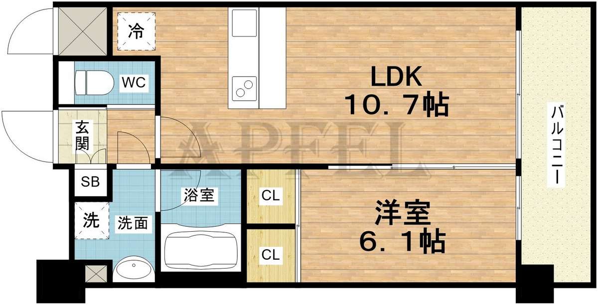 6階の間取り図