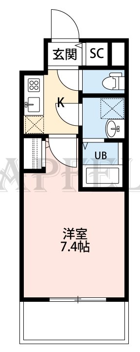 9階の間取り図