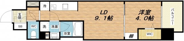 8階の間取り図