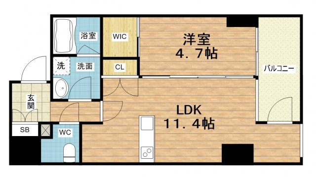 4階の間取り図