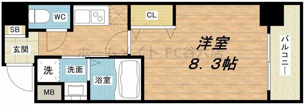 5階の間取り図