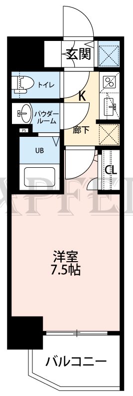 4階の間取り図