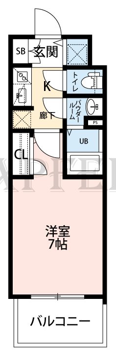 8階の間取り図