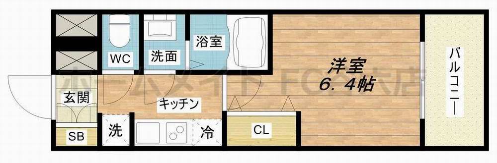 5階の間取り図