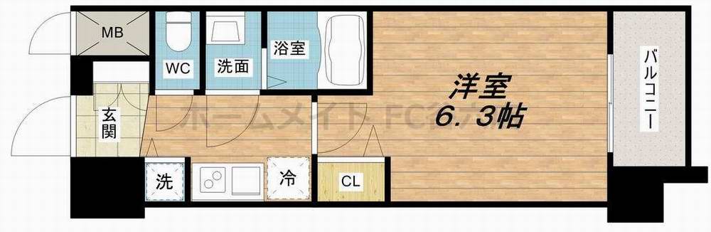 4階の間取り図
