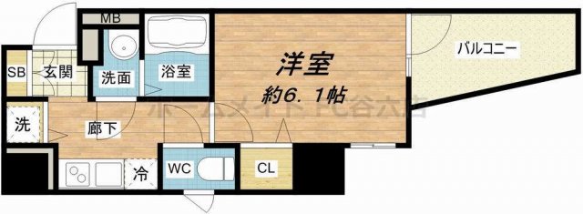 8階の間取り図