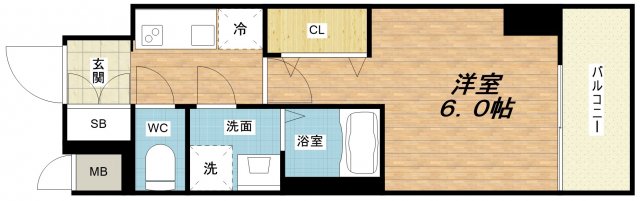 6階の間取り図