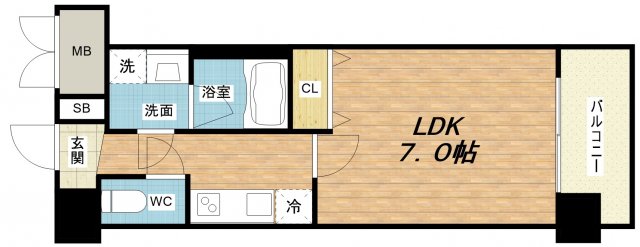 6階の間取り図