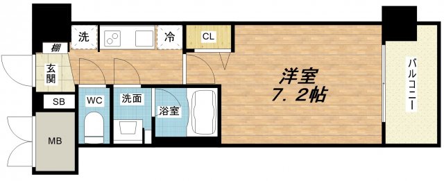 6階の間取り図