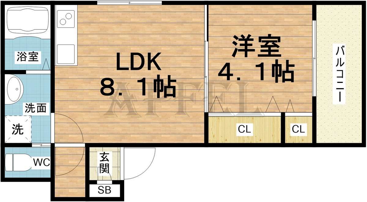 2階の間取り図