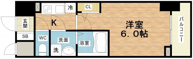 8階の間取り図