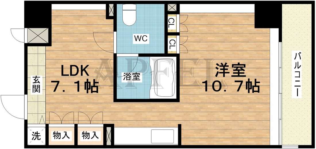 4階の間取り図