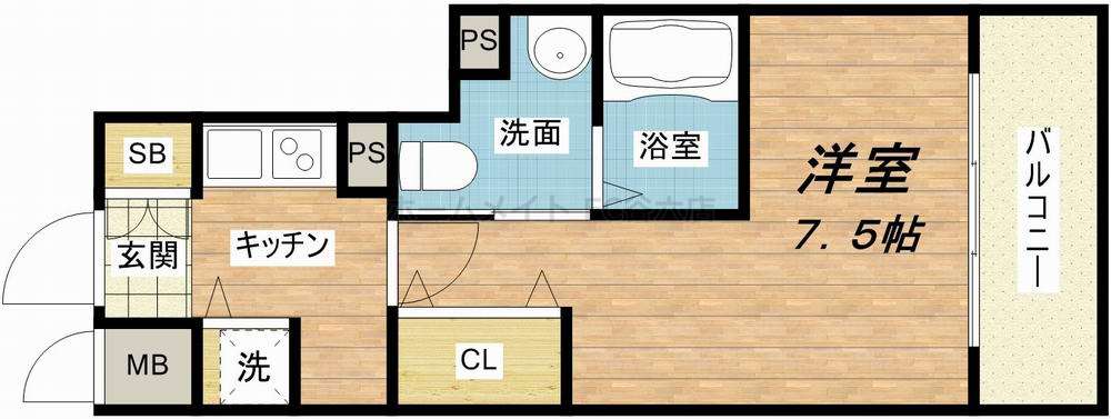 6階の間取り図