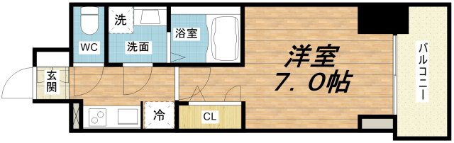 8階の間取り図