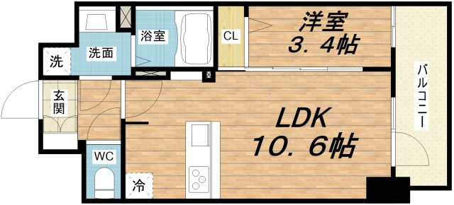 4階の間取り図