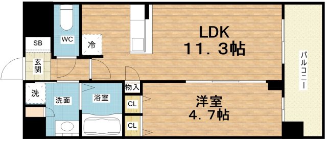 2階の間取り図