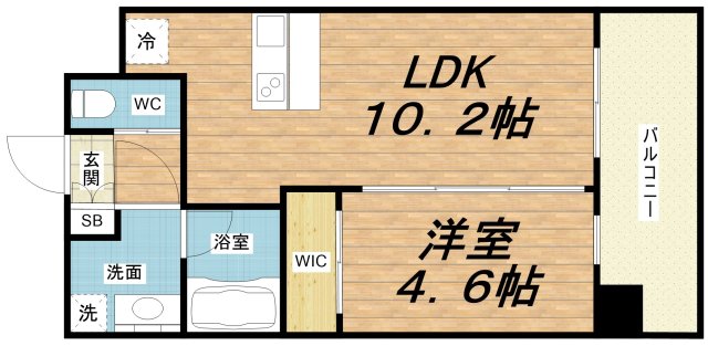 8階の間取り図