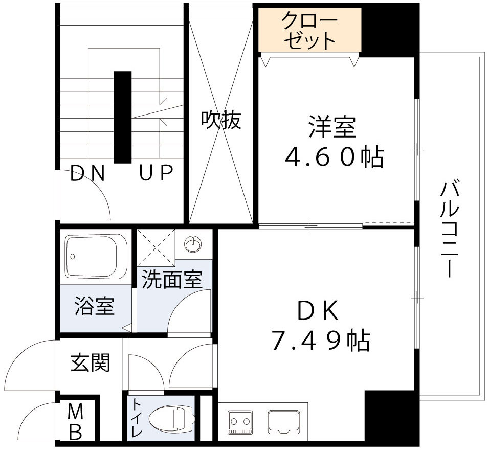 3階の間取り図