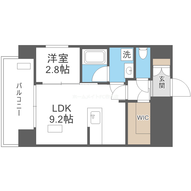 2階の間取り図