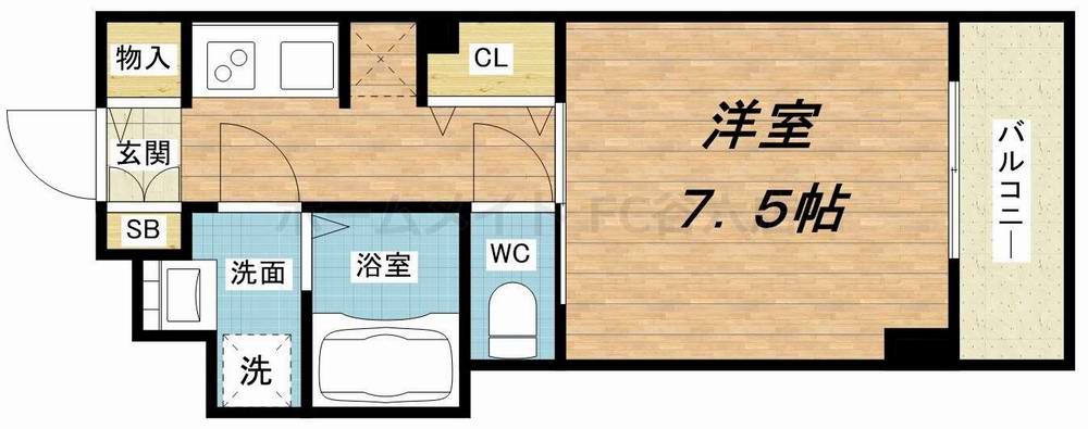 4階の間取り図