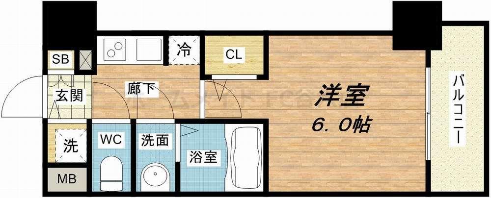 S-RESIDENCE南堀江(14階 / 南 / 1K)の外観 S-RESIDENCE南堀江(14階 / 南 / 1K)の外観