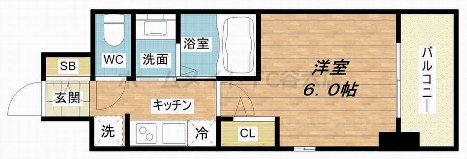 6階の間取り図