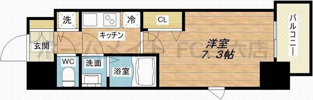 8階の間取り図