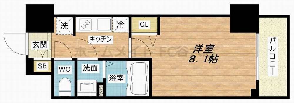 プレサンス谷町九丁目駅前(12階 / 南 / 1K)の外観 プレサンス谷町九丁目駅前(12階 / 南 / 1K)の外観