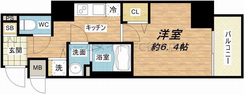 6階の間取り図