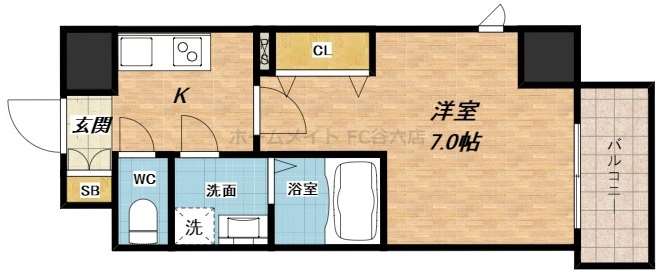 4階の間取り図